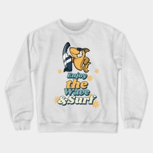 Enjoy the Wave and Surf Crewneck Sweatshirt